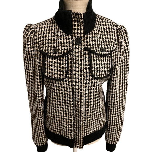 Billabong Vintage Houndstooth Bomber Jacket - Picture 4 of 10